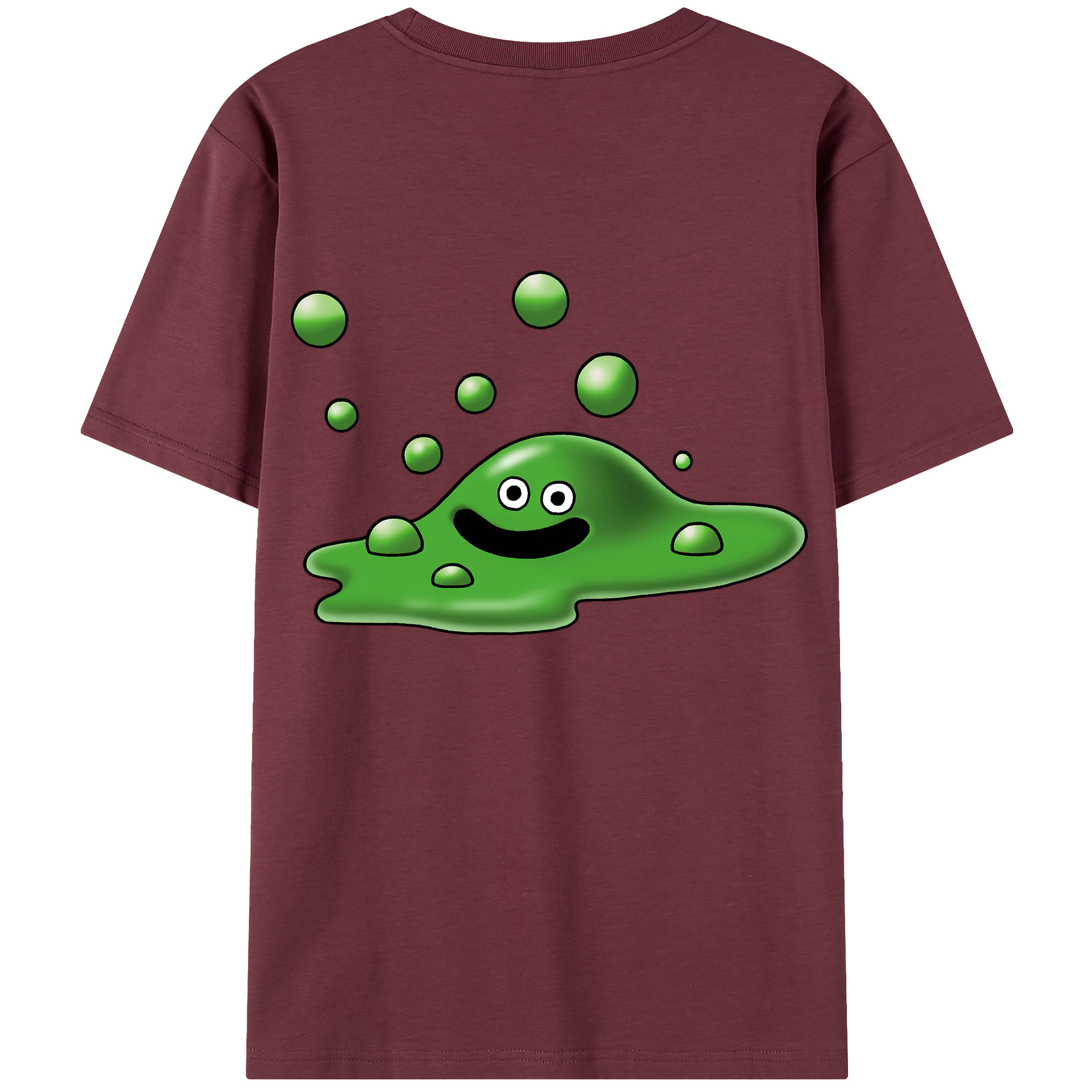 （画像用） ドラゴンクエスト Doragon Kuesuto Dragon Quest 綿100％半袖Tシャツ（背面プリント）